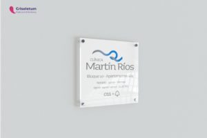 rotulación de clínicas placa Martín Rios Clinic